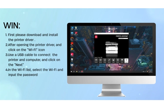 01 Deli yazıcı (Windows bilgisayar üzerinden Wi-Fi bağlayın)