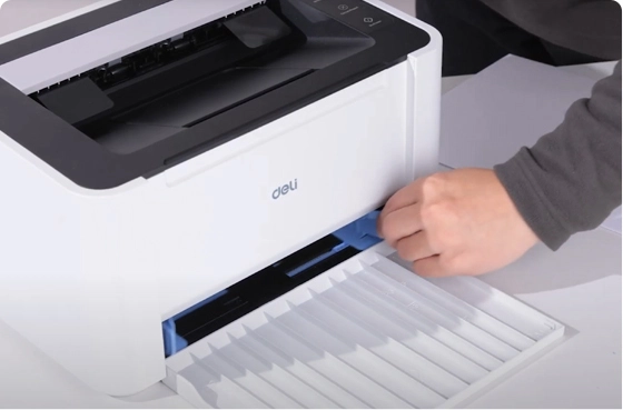 02 kağıt besleme ve güç açık