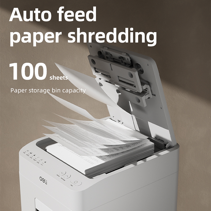 et081 p5 100 sheets auto feed shredder batch