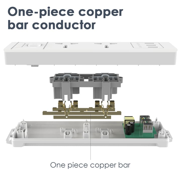 et407 3 holes 3m universal conventional power strip supplier