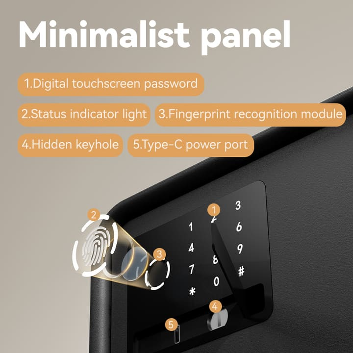 vs4528 bk fingerprint safe china