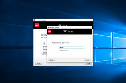 Bilgisayar ağ ayarı Deli yazıcı D311NW mürekkep püskürtmeli yazıcı