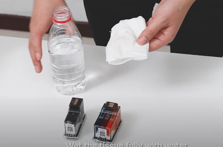 Manuel baskı kafası temizleme Deli yazıcı D311NW mürekkep püskürtmeli yazıcı