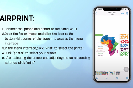 Deli yazıcı M2000 WiFi modeli-mobil-airprint