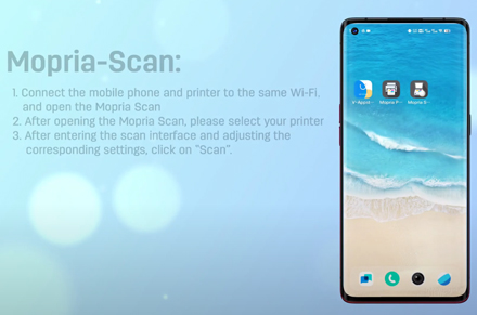 Deli yazıcı M2000 WiFi modeli-mobil-mopria