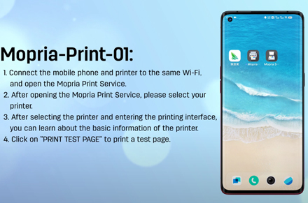 Deli yazıcı M3100 WiFi modeli-mobil-mopria